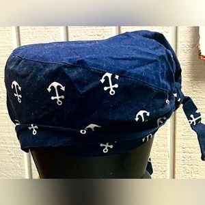 Nautical Adjustable Scrub Cap